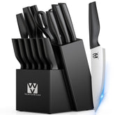 Vestaware knife set with chef knife delivers precise slicing for vegetables and meats