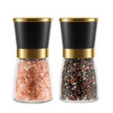 VEVOK CHEF gold salt grinder lid close-up for elegant table service