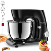Vezzio stand mixer front view showing compact footprint for small kitchens.
