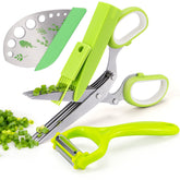 VIBIRIT VlBlRlIT2025 herb scissors with five blades for fast chopping