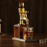 Vida Brillante drink dispenser with brass tube for stylish party pours