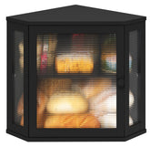 Viewcare corner bread box in bamboo stores loaves neatly on the counter.
