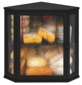 Viewcare corner bread box front view showing two-layer capacity for multiple loaves