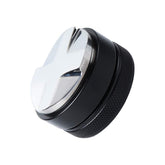 VIGIND 58mm coffee distributor base shows durable stainless steel for consistent tamping.