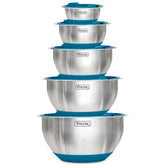 Viking 20oz mixing bowl with tight lid and non-slip base for stable pouring.
