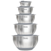Viking 10-piece mixing bowls set with non-slip base for stable stirring