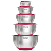 Viking mixing bowls 20 oz flat-bottom for stable prep and easy pouring.