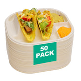 Viotiin taco plates 50-pack packaging ready for easy party prep