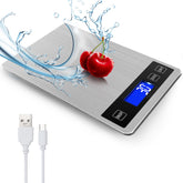 VIRENZZO 33lb digital kitchen scale front display for precise ingredient measurement.