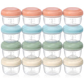 VITEVER 16-pack 4oz containers with lids for organized storage and travel