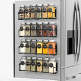 VITEVER magnetic spice rack full set on fridge keeps spices neatly organized