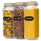 VITEVER Taller 92oz glass jar tall profile for organized pantry storage