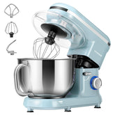 VIVOHOME stand mixer blue top view highlighting 660W motor for fast blending.