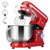 VIVOHOME stand mixer front view in red showing robust motor for home baking