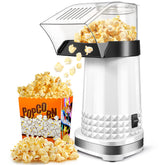 Vminno hot-air popcorn machine in action for quick family snacking.