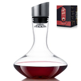 VnoPerito wine decanter with aerator pourer for improved aroma and clarity