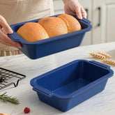 Vnray bread pan with metal frame provides stable baking and easy release.