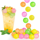 VOGVOG 100-pack round colorful ice cubes for party drinks that stay cold without watering down.