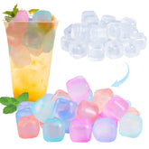 VOGVOG color-changing ice cubes in drinks showing temperature-based color shift.