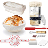 vohorit sourdough starter jar 24oz with scale line for easy fermentation tracking.