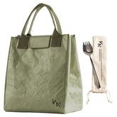VonNova women's insulated lunch bag top view shows stylish design and compact carry
