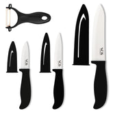 Vos ceramic knife set 3-inch paring knife for precise fruit prep.