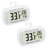 VOULOIR waterproof fridge thermometer with front display showing temps