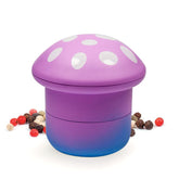 VOVOH mushroom grinder top view with colorful gradient finish for spices.