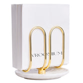 VROOMIUM napkin holder with ceramic base for elegant, stable table settings.