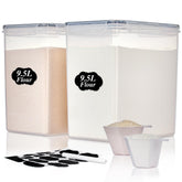 Vtopmart 9.5L flour storage container for bulk baking ingredients.
