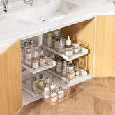 Vtopmart bathroom organizer 2-tier under-sink white keeps cosmetics neatly accessible