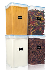 Vtopmart extra-large tall airtight container for spaghetti storage keeps dry pasta organized.