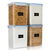 Vtopmart large food storage container for flour with clear view and wide opening
