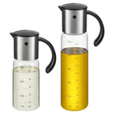 Vucchini large oil dispenser with tilt pour for easy cooking oil control