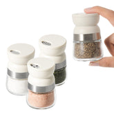 Vucchini travel salt and pepper shaker set in compact form for lunch-box portability