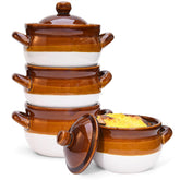 Vumdua 16oz soup bowl with lid and handles for easy serving and warmth retention