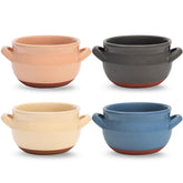 Vumdua French onion bowls set of 4 with double handles for easy serving