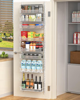 VyGrow over-the-door pantry organizer with 8 baskets for versatile storage.