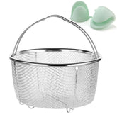 Vziokk stainless steel steamer basket fits 6-8 qt Instant Pot