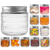 WACOI mason jar with hobnail textured exterior for stylish pantry storage