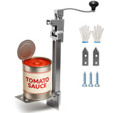 Wadoy commercial can opener with heavy-duty base on countertop for stability