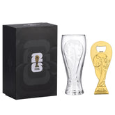 Wagon International World Cup 2026 pilsner glass on display for game day.