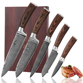 Wakoli EDIB knife set in a premium wooden gift box for gifting and display