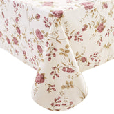 Walrus heavy-duty vinyl tablecloth with flannel backing closeup shows durable protection against spills.