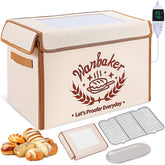 Wanbaker folding-proofing box top view showing roomy interior for large dough batches.