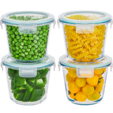 Wancilock glass meal prep containers with lids for organized leftovers and easy reheating.