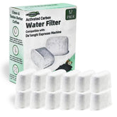 Wangenbro activated charcoal filter pack shown, improving water quality for Delonghi espresso machines.