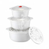 WANGYZJ microwavable bowls in three sizes for dorm storage and flex meals.