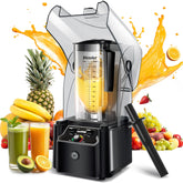 WantJoin professional blender with shield enclosure reduces noise for quiet kitchens