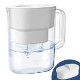 Waterdrop water filter pitcher with hands-free lid for hygienic dispensing